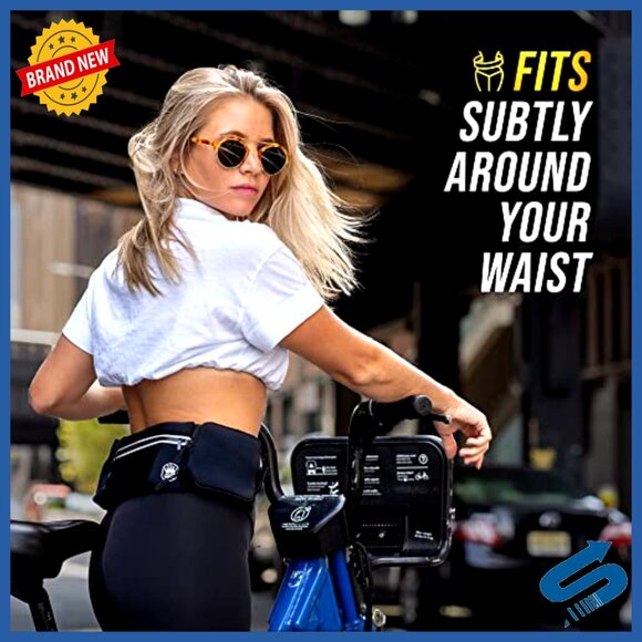 Running Belt with Water Bottle Holder, Adjustable Waist Pack for Jogging Hiking main image 4
